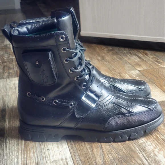 Blue polo sales boots for men
